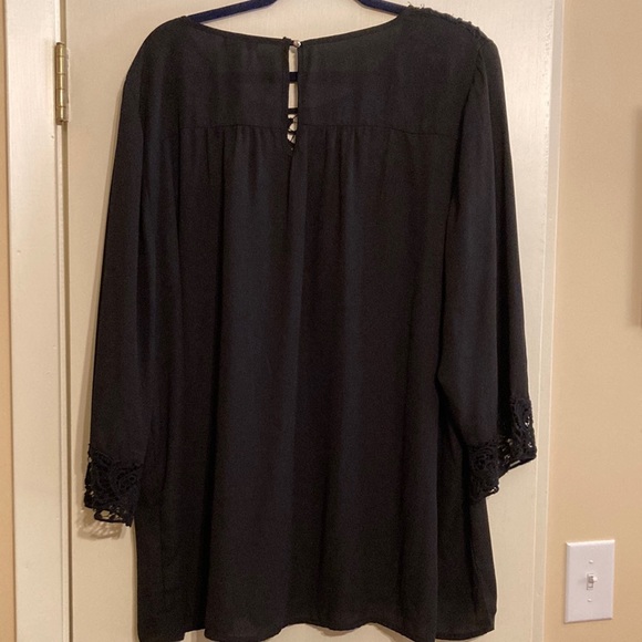 Eye Shadow black lace detail shirt - Picture 5 of 5